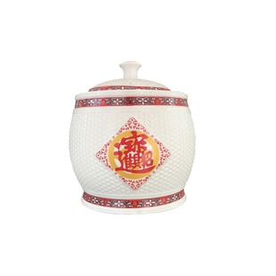 Ceramic Celadon Gold-Painted Ointment Powder Jar Rouge Cream Honey Sealed Tea Storage Jar Beauty Jar Customization