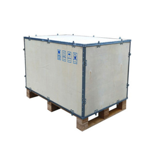 Customized Steel Belt Wooden Box Lithium Battery Un Dangerous Goods Logistics Transportation Wooden Box Fumigation-Free Wooden Box Snap-On Wooden Box