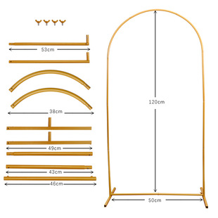 New Wedding Supplies Props Arch Arch Stage Background Welcome Ornaments Wedding Decoration Iron Flower Rack Shelf