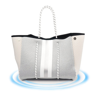 Diving Material Perforated Beach Bag Fashion Travel Shopping Bag Mummy Portable Shoulder Belt Window Hole Bag