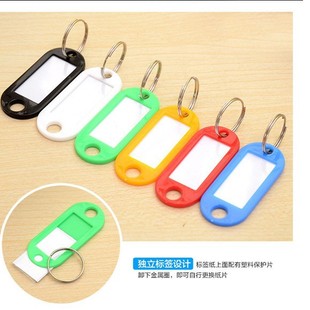 Stainless steel key plate key plate key chain classification key management key ring ring key chain can be marked
