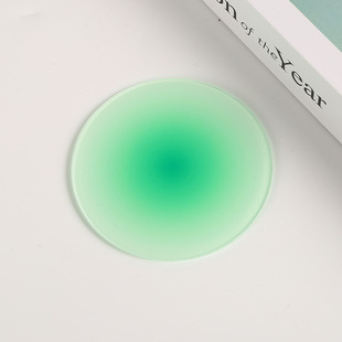 Simple Ins Style Acrylic Coaster Round Sunset Gradient Nordic Shooting Props Decorative Ornaments Insulation