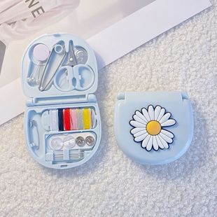 Nordic Style Cartoon Mini Sewing Box Convenient Small Sewing Kit Sewing Tools Combination Set Hotel Supplies