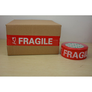 FRAGILE хрупкая предупреждающий лента 4.8 английская буквенная лента 5.5 Широкая внешняя экспортная специальная лента
