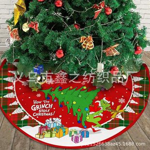 Amazon New Christmas Tree Skirt Green Tree Skirt Snowman Tree Skirt New Tree Skirt Double-sided Can-do