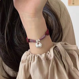Tanabata Yintuo Tuo Ping An Xiao Pang Fu Bag Handrope Benmingnian Red Rope Bracelet Male and Female Couple High Yan Value Handstring