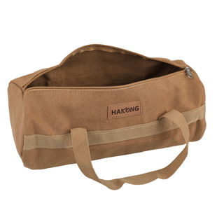 Outdoor camping kit portable cylinder bag hand carrying ground nail bag organizing bag hammer ground nail wind rope storage bag