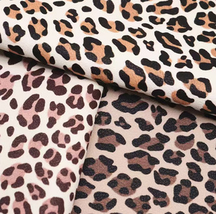 Foreign trade hot lychee leopard print leather 1.0mm bags handbags artificial leather shoes sofa pu leather in stock