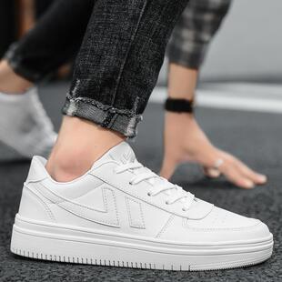 Huili White Shoes Student Casual Sneakers Couple's White Sneakers Teenager All-match Trendy Shoes 46 Plus Size Men's Shoes