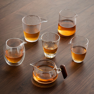 Japanese-style high borosilicate glass fair cup thickened glass male cup split tea set tea sea kung fu tea set
