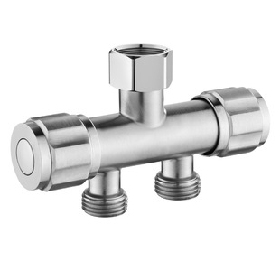 304 stainless steel washing machine faucet diverter one in two out double outlet one in two adapter faucet