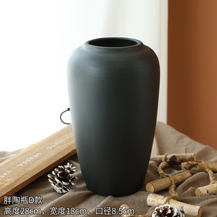 Nordic Simple Creative Entry Luxury Transparent Vase Ceramic Flower Pot Flower Glass Vase Living Room Dining Table Ornaments