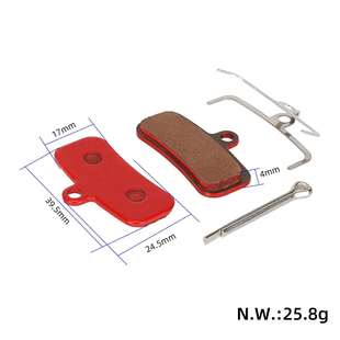 Full copper base rubber pad for SHIMANO ZEE M640 SHIMANO SAINT M810 M820
