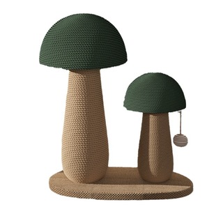 Sisal cat scratching post mushroom cat scratching board wear-resistant non-chip vertical cat claw board sisal rope grinding claw funny cat toy