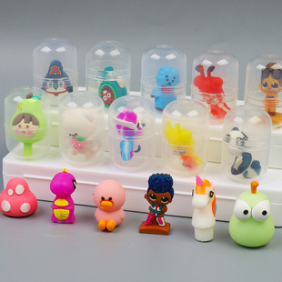 Capsule twisted egg doll toy 45mm children's pencil head villain accessories twisted egg ball coin machine toddler gift ball