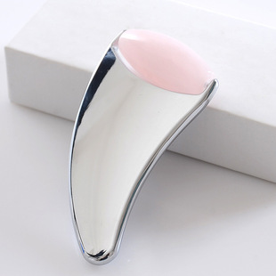 Factory zinc alloy massage artifact meridian massage scraper body face universal dolphin heart-shaped face massager
