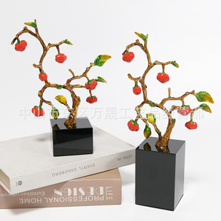 Everything goes well Persimmon decoration home living room decoration light luxury high-end hallway housewarming gift