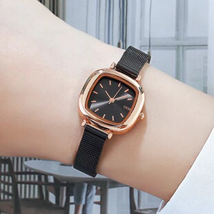 GEDI GEDI Mesh with Small Square Sugar Student Small Dial Square Temperament ins Simple Watch for Women