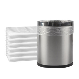 1000 disposable white flat hotel special garbage bags transparent plastic garbage bags hotel rooms thickened