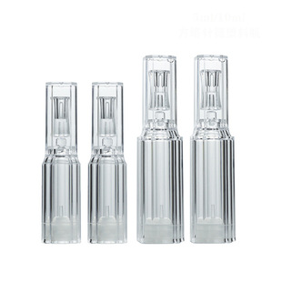 Горячая продажа водяной шприц сетка красный 3ml Инжекция прозрачный коричневатый цвет крышка 5ml квадратная башня шприц пластиковая пустая бутылка