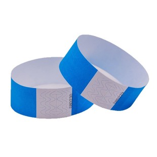 25x 250 DuPont Paper Solid Color Bracelet Disposable Waterproof Anti-tear Scenic Spot Concert Playground Wrist Band