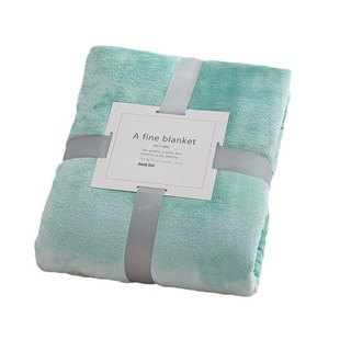 Solid Color Flannel Thickened Blanket Opening Gift Blanket Coral Blanket Gift Boxed Air Conditioning Blanket Factory Direct Supply