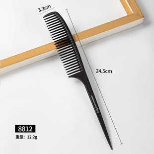 Cross-border Hot Carbon Fiber Hair Comb Hair Salon Hair Styling Comb Hair Picking Comb Tony Cover Hair Cutting Comb Hair Comb
