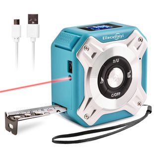 Laser measuring instrument measuring tape 5m, indoor electronic ruler infrared range finder 40m with backlight display handheld height