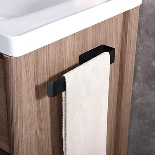 Punch-free White Towel Rack Single-pole Bathroom Pendant Toilet Towel Rack Towel Rack Towel Rack