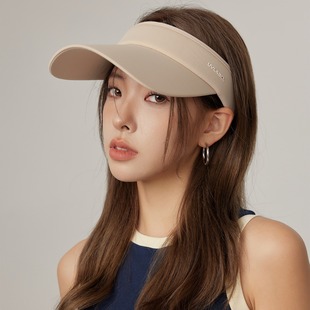 Summer sunscreen cap can be tied horsetail UV anti-ultraviolet sun hat women's running cycling sun hat