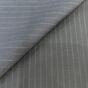 Worsted Wool Stripesd 50 Wool Strips Women's Thin Stripesd Pants Fabric Ready-Made Wool