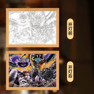 The Attack of Giant One Piece Atmosphere Lamp Explosive Cross-border Lighting Painting DIY Holiday Gift Bedroom Nightlight