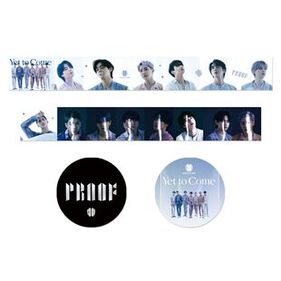 The 9th anniversary of the bulletproof youth league and the same hand account sticker around the new album "Proof" with paper tape