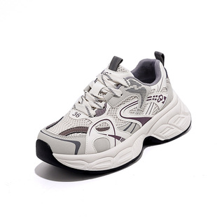 Torre shoes female students 2025 spring new breathable height casual ins tide super fire running sneaker KT268
