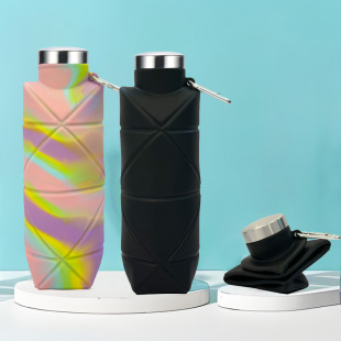 Factory Customized Promotional Gift Water Cup Food Grade Large Capacity Silicone Cup Outdoor Portable Foldableable Water Kettle