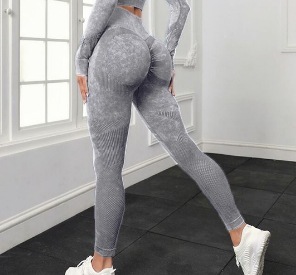 New High Waist Peach Hip Fitness Pants Washed Frosted Tight Sports Pants Hollow Out Seamless Yoga Pants