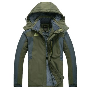 Factory wholesale printing outdoor assault clothing men's large size plus velvet padded mountaineering winter coat windproof warm cotton-padded coat