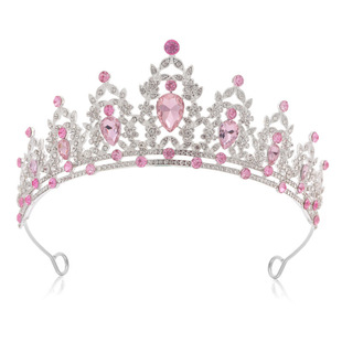Children's Crown Headband Girl Princess Birthday Gift Crown Temperament Headband Hair Accessories Wedding Crystal Fashion Jewelry