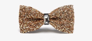 Diamond tie men's and Women's Business Formal wear banquet party fashion Rhinestone Wedding bridegroom bow tie couple gift fashion