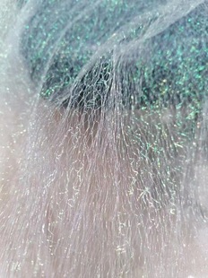 Colorful Silk Peacock Feather Mesh Cut Out See-through Lace Handmade Baby Clothes diy Anime Clothing Han Dynasty Fabric