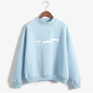 Fall 2021 Winter New SOOT TE PEROERE IN RIDENS Couple's Middle Collar Loose Casual Sweat