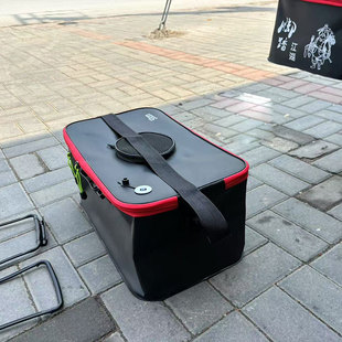 Live Fish Bucket Fishing Bucket Fish Box Fish Protection Bucket EVA Folding Bucket Fishing Box Thickened Bucket Fish Bucket Fishing Gear Supplies