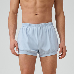 Men's Summer Yoga Shorts Cotton Breathable Sweat Absorbing Loose Sports Pumpkin Pants Anti-light Fitness Shorts 51424