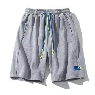 Japanese retro sports shorts men's summer thin loose cropped pants Street casual shorts all-matching beach pants men