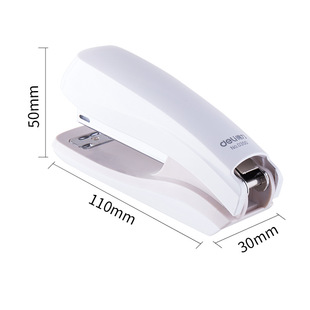 Deli 0350 portable stapler simple and durable 24/6 universal single finger labor-saving binding can bind 20 pages