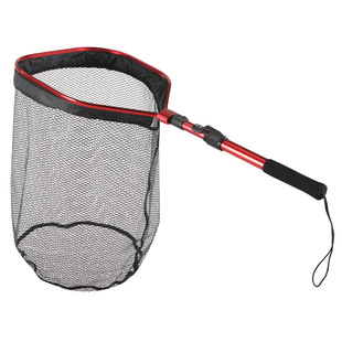 Floating water square folding copy net anti-hanging glue-coated net head aluminum alloy net rod telescopic ultra-light Luya integrated fishing net