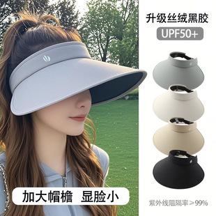 Wrap-Around Full-Face Sunscreen Hat Women's Summer Big Hat Brim Empty Top Sun Hat Cycling Ice Silk UV Protection Sun Hat