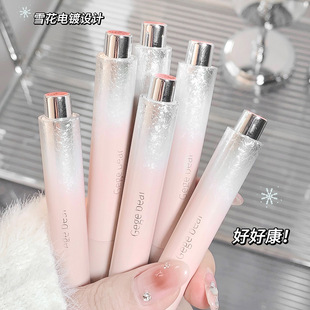 Gege bear solid lip gloss water mirror doodle lip glaze moisturizing tender color lipstick lipstick lipstick