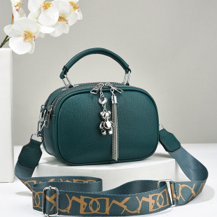 Internet Popular Small Bag New Portable Small Bag Women's All-match Crossbody Bag 2024 Fashionable Wide Shoulder Strap Small Bag for Hair