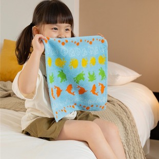 Children's Underwater World 21 long-staple cotton untwisted yarn bath towel soft skin-friendly household absorbent towel bath towel